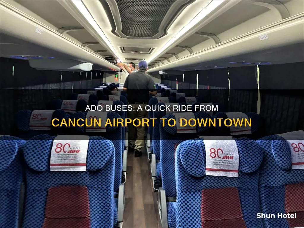 can i take ado from cancun airport to downtown