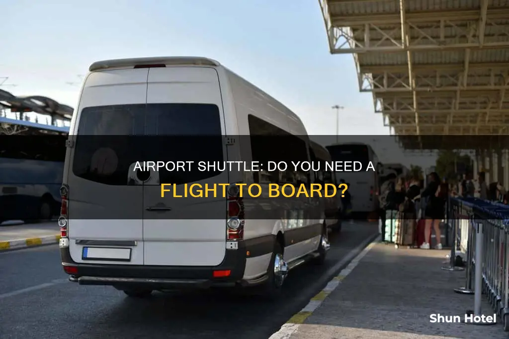 can i take an airport shutle without taking a flight
