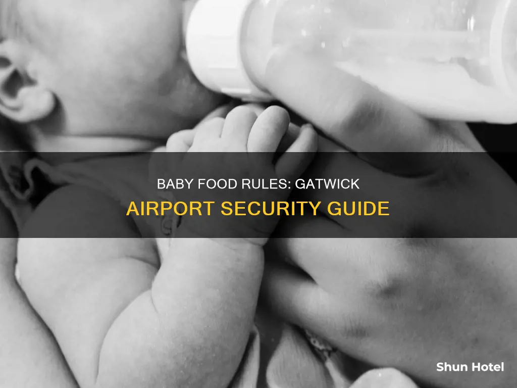 can i take baby food through airport security gatwick