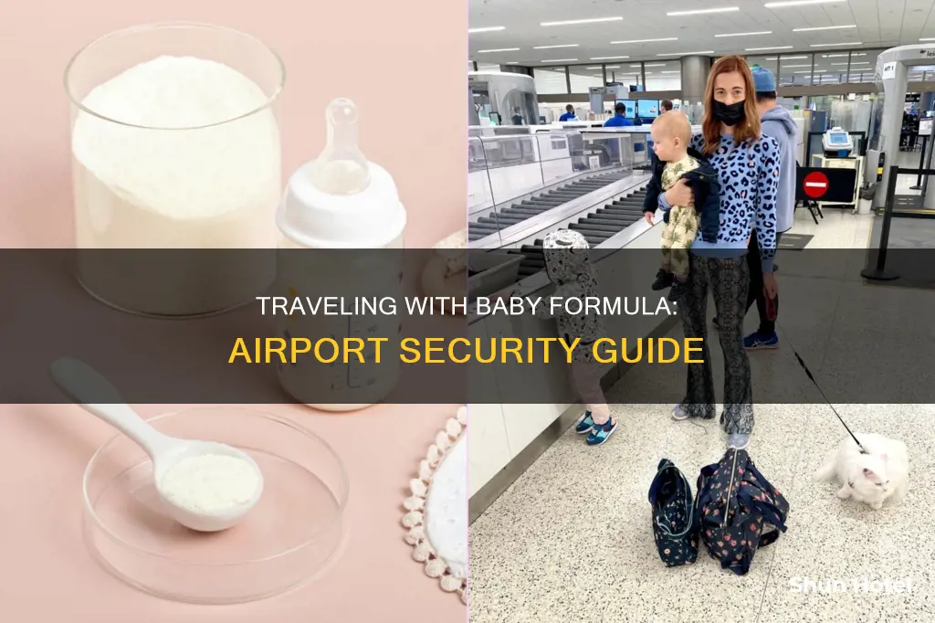 can i take baby formula powder through airport security