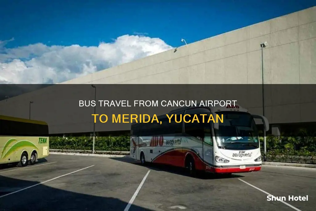 can i take bus at cancun airport to merida yucatan