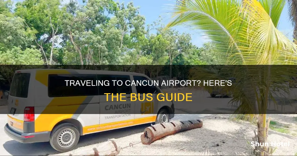 can i take bus to cancun airport
