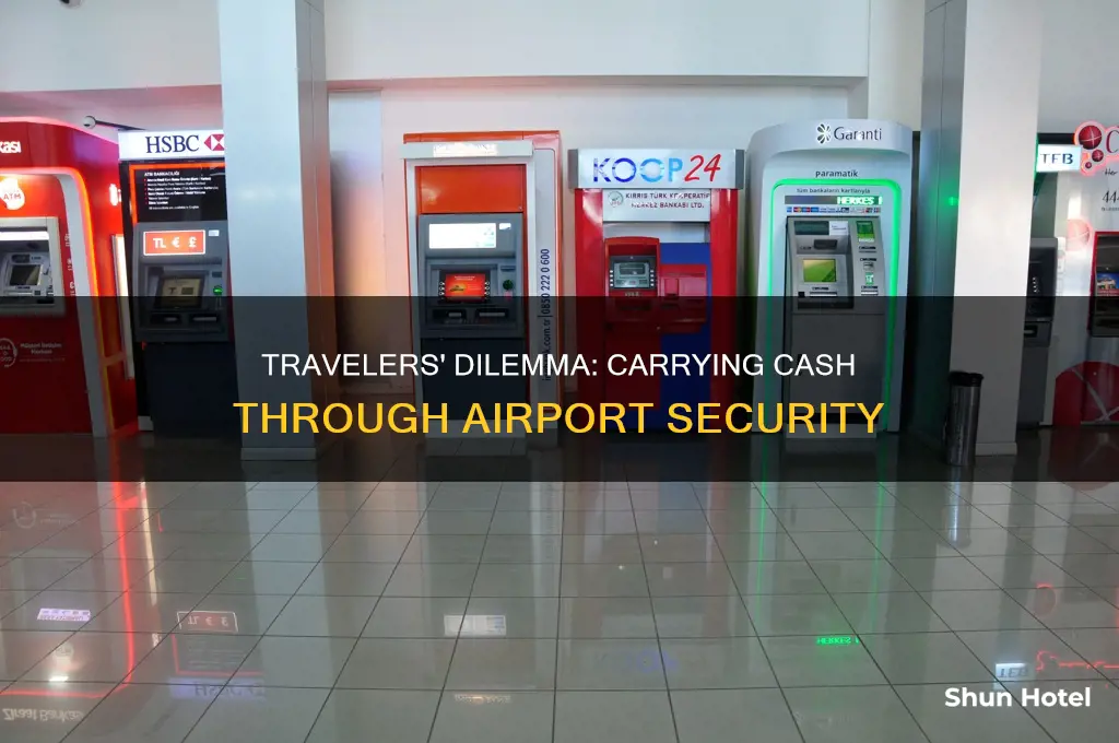 can i take cash through airport security