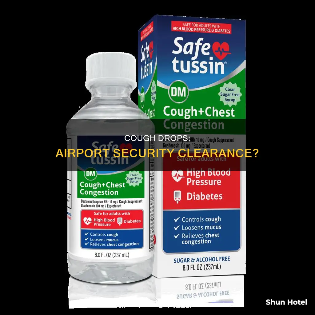 can i take cough drops through airport security