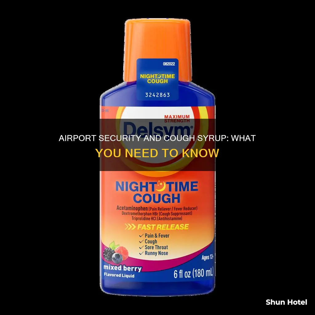 can i take cough syrup through airport security