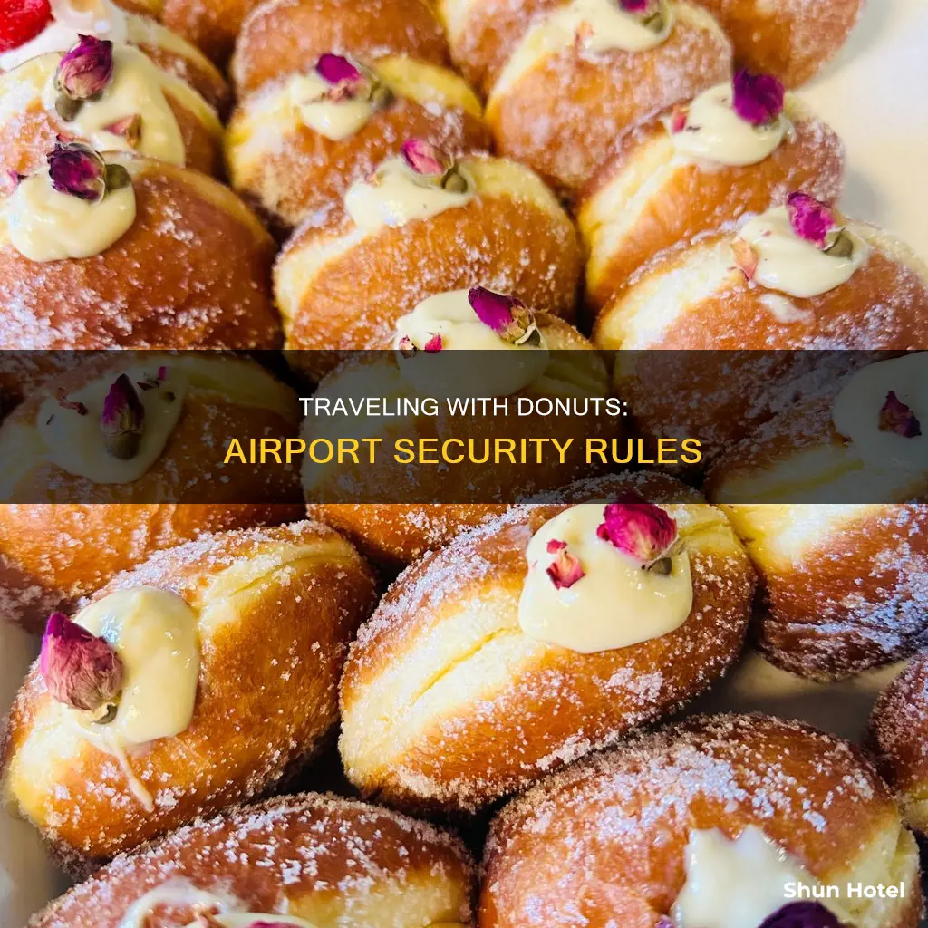 can i take donuts through airport security