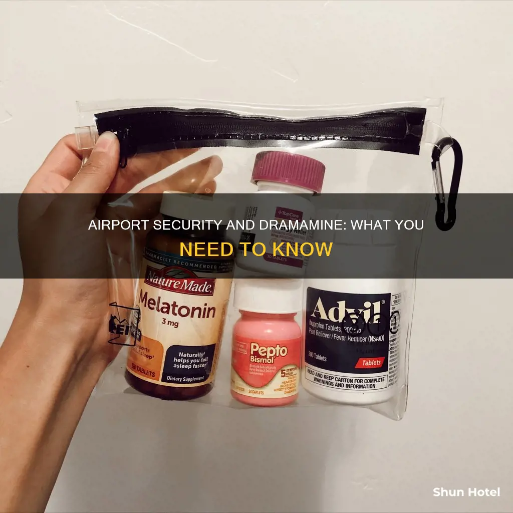can i take dramamine through airport security