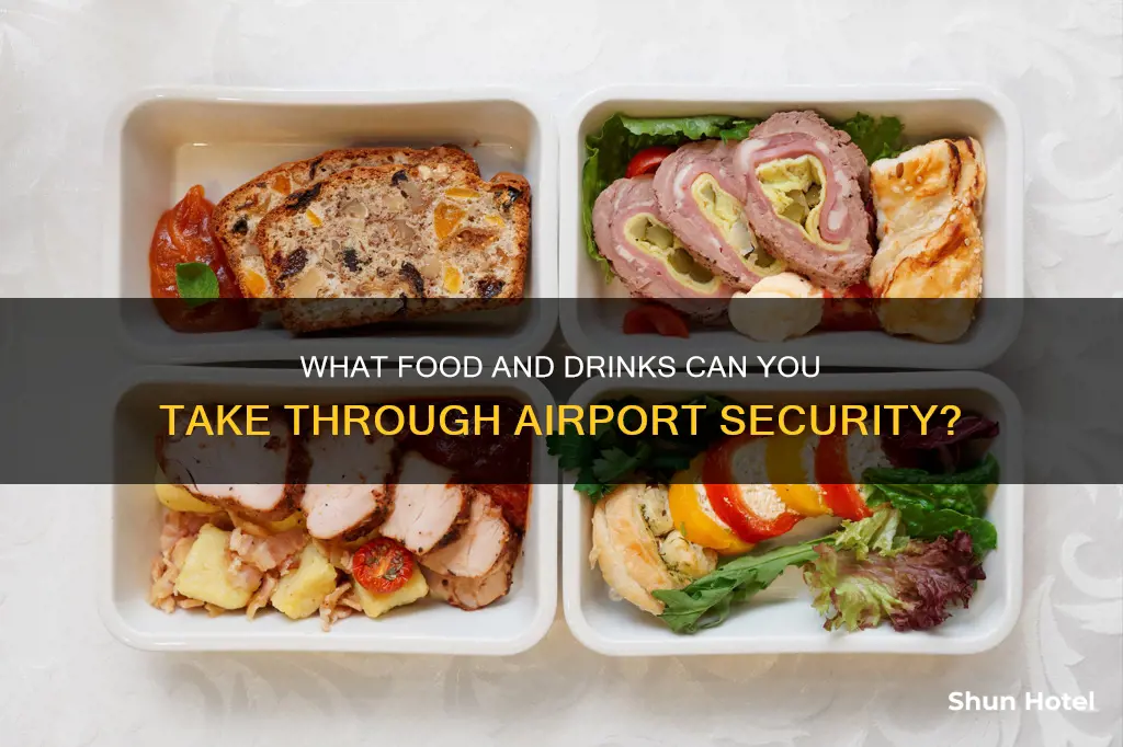 can i take drinks and chips into an airport