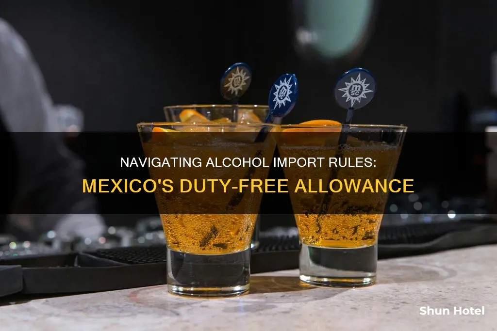 can i take duty free airport alcohol into mexico