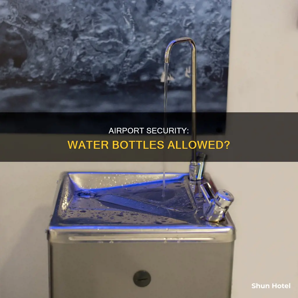 can i take empty water bottle to the airport
