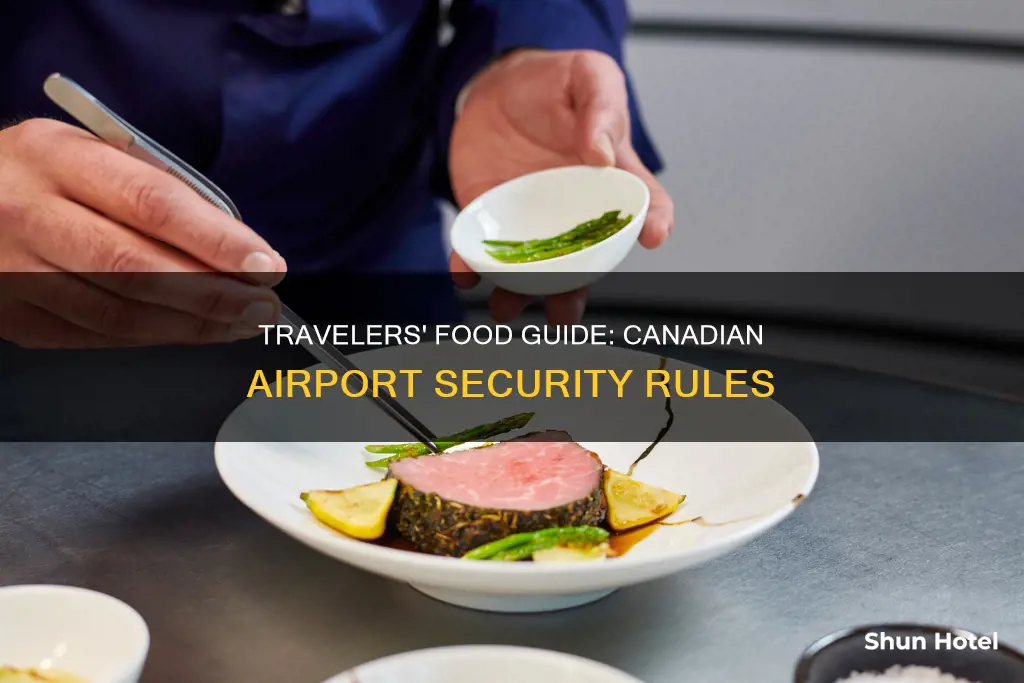 can i take food through airport security canada
