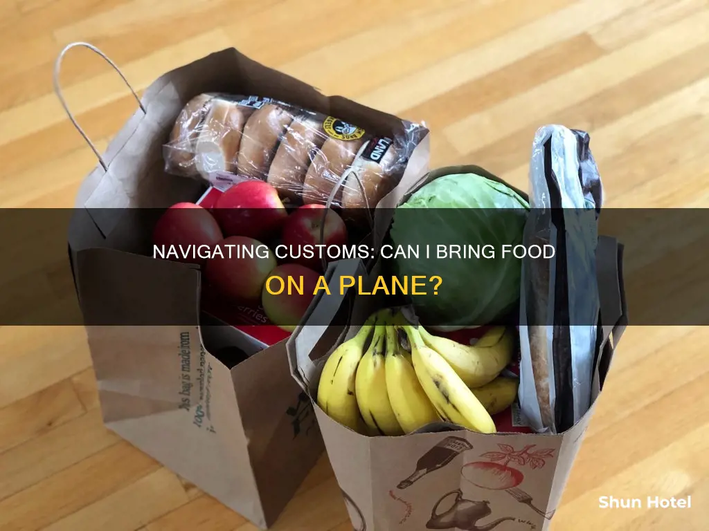 can i take food through customs at airport