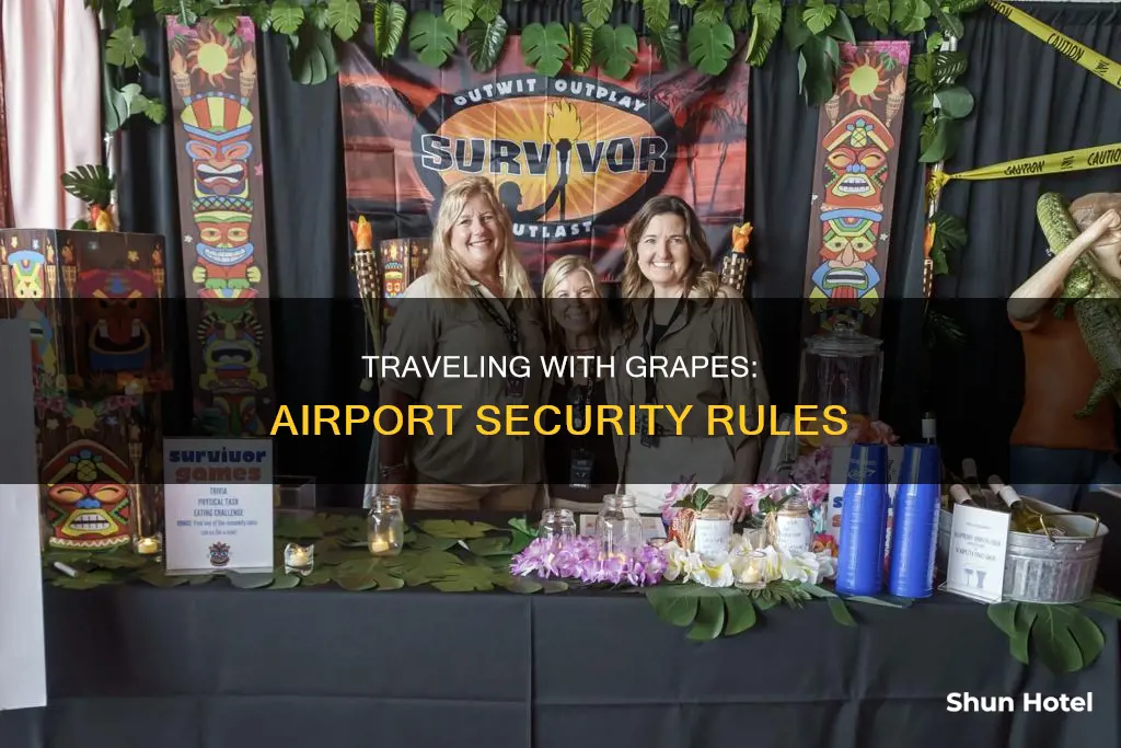 can i take grapes through airport security