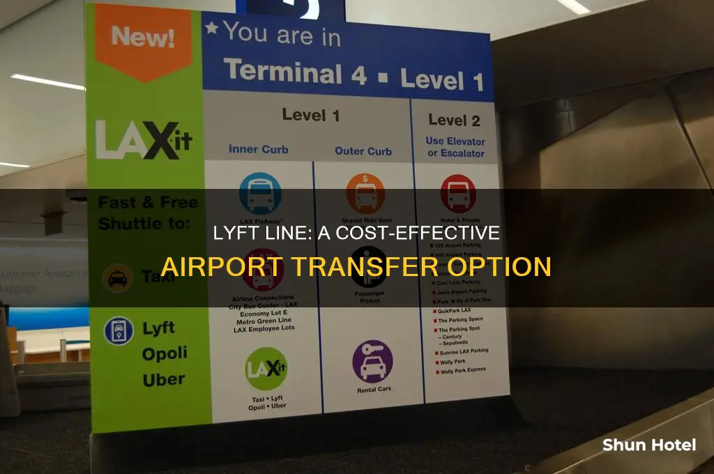 can i take lyft line from the airport