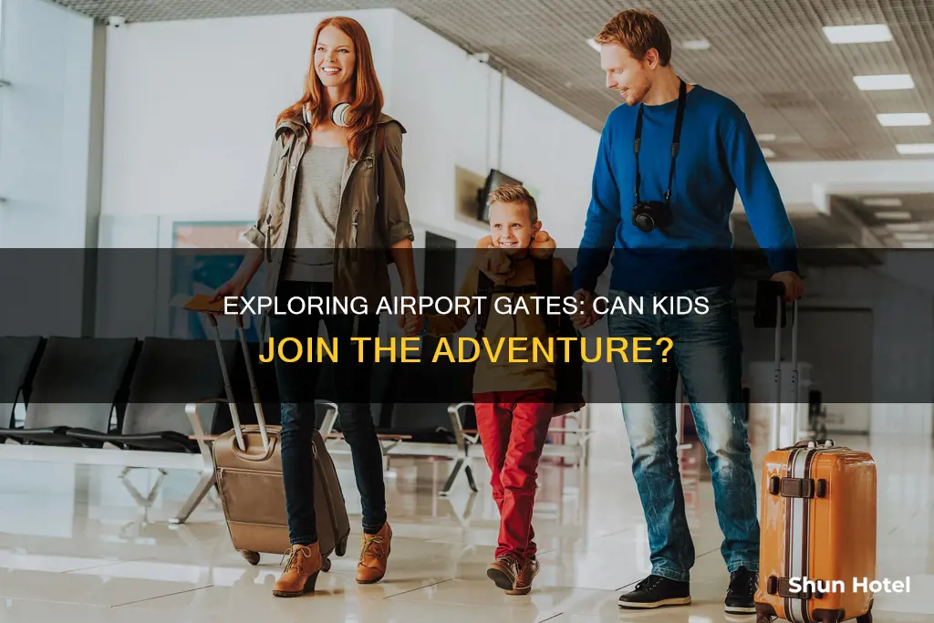 can i take my child to the airport gate