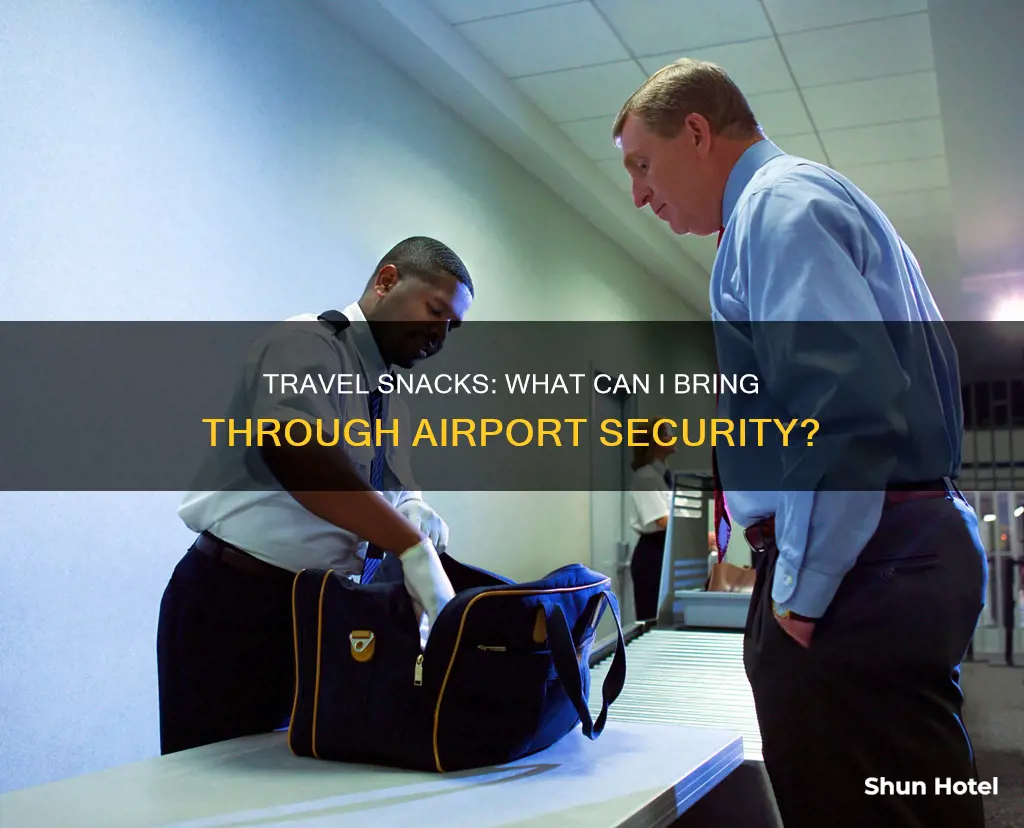 can i take my own snacks through airport security