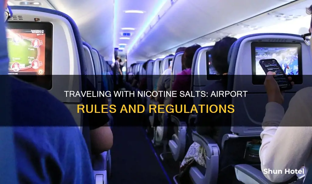 can i take nicotine salt juice airport