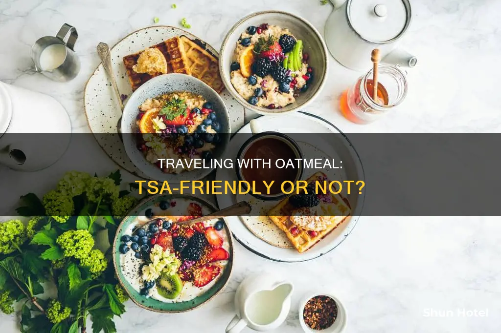 can i take oatmeal through airport security