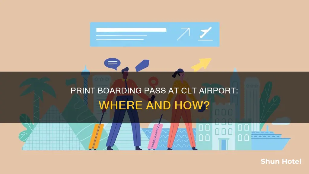 can i take printout of boarding pass at clt airport