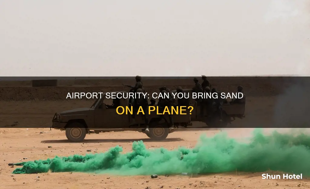can i take sand through airport security