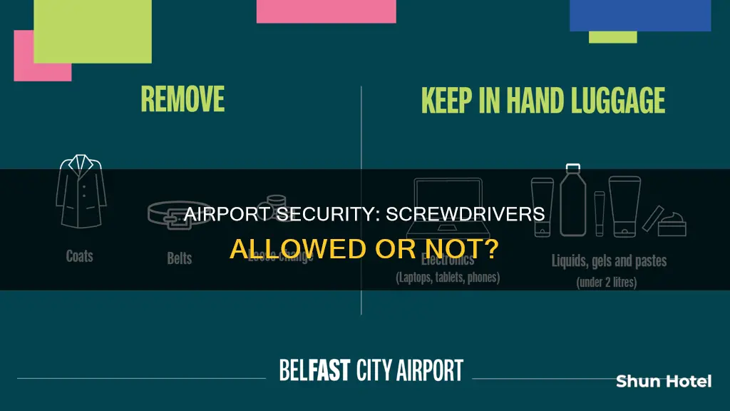 can i take screwdriver through airport security