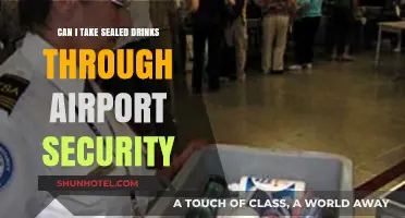 Air Travel: Sealed Drinks and Security Checks