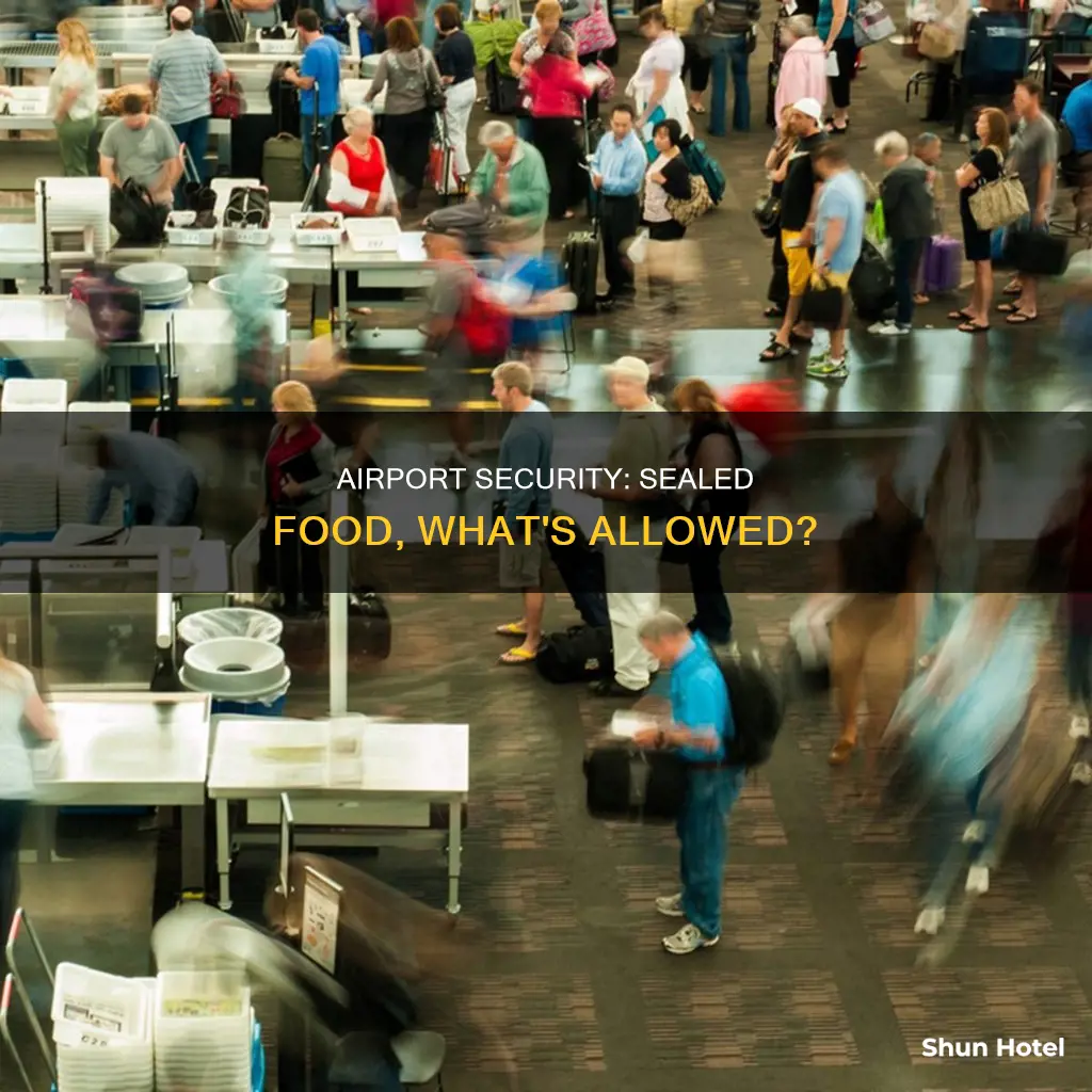 can i take sealed food through airport security