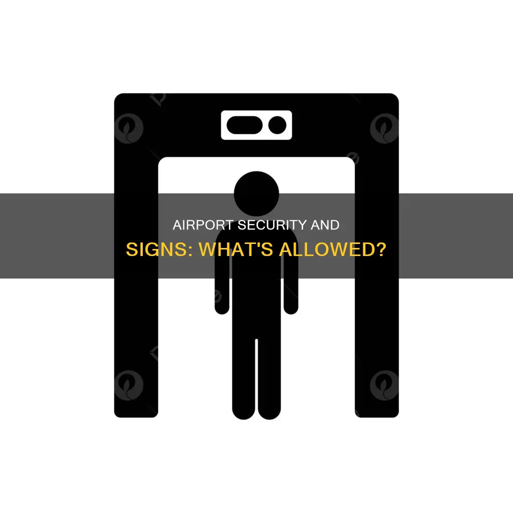 can i take sign through airport security