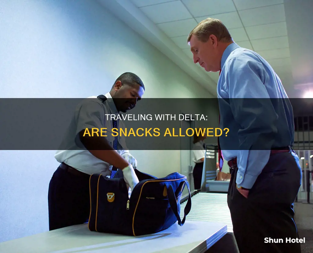 can i take snacks through delta security at the airport
