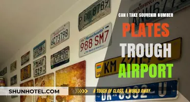 Souvenir Number Plates: Airport Security Clearance?