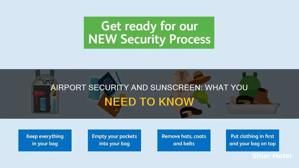 can i take sunscreen through airport security