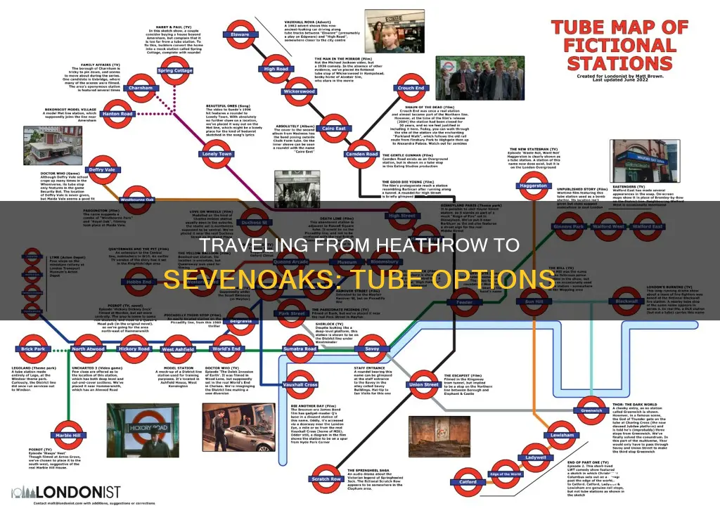can i take the tube from heathrow airport to sevenoaks