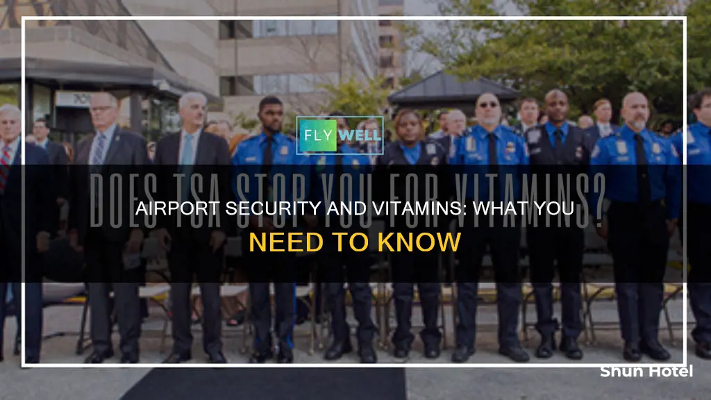 can i take vitamins through airport security
