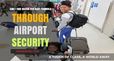 Baby Formula: Taking Water Through Airport Security