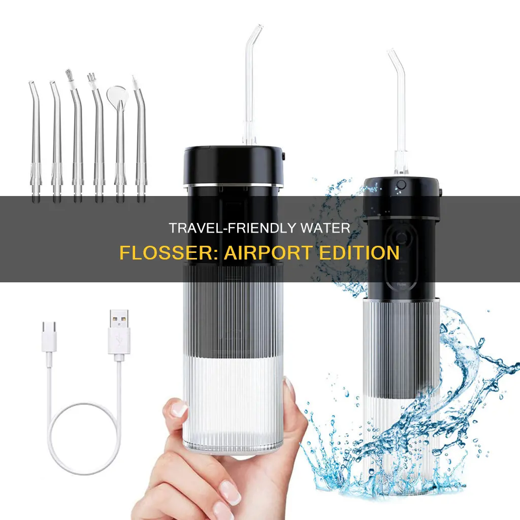 can i takr poryable water pick to the airport
