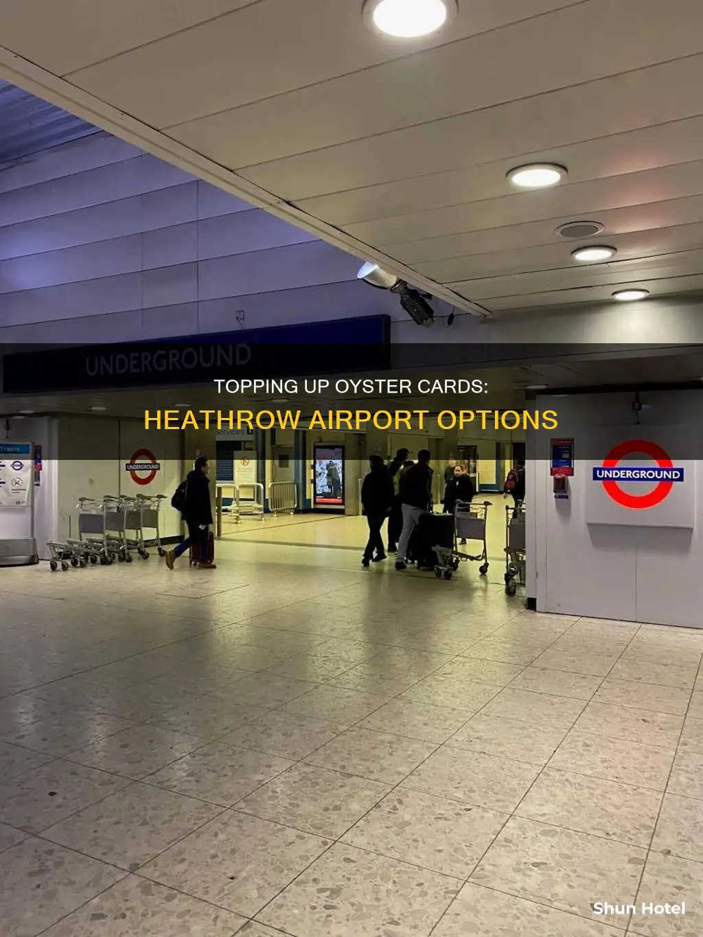 can i top up my oyster card at heathrow airport