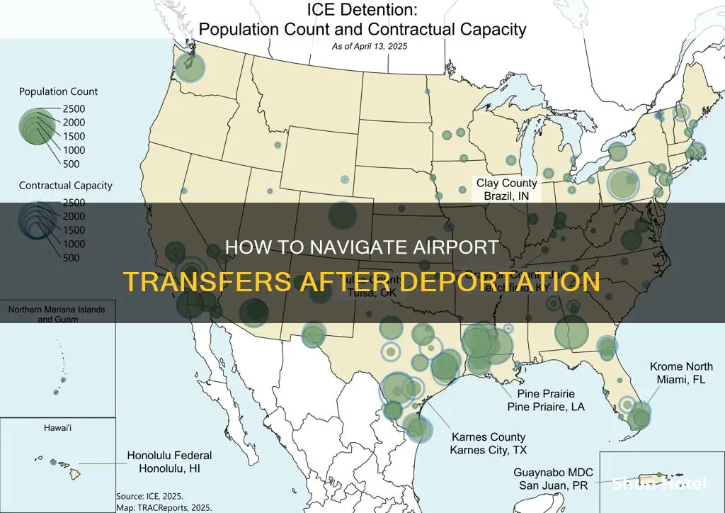 can i transfer at an airport if i was deported