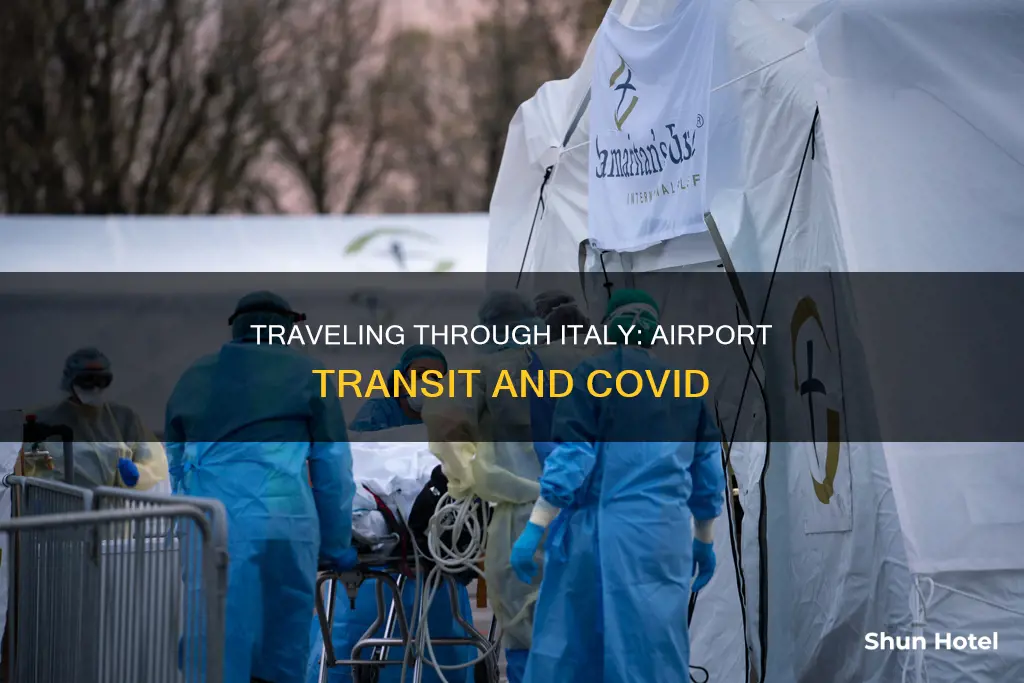 can i transit through italy airport covid