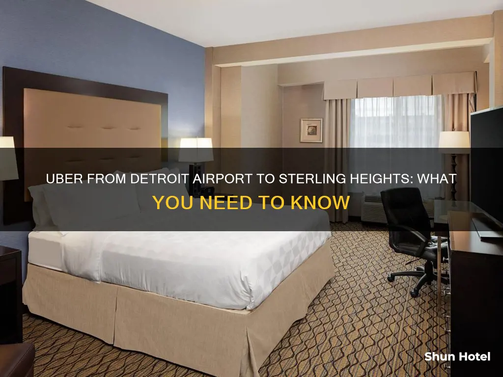 can i uber from detroit airport to sterling heights michigan