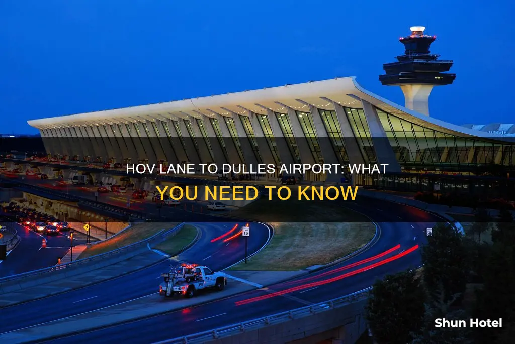 can i use 66 hov to go to dulles airport