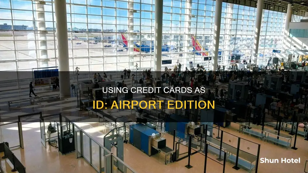 can i use a credit card as id at airport