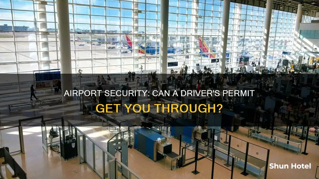 can i use a deivers permit to vet at airport
