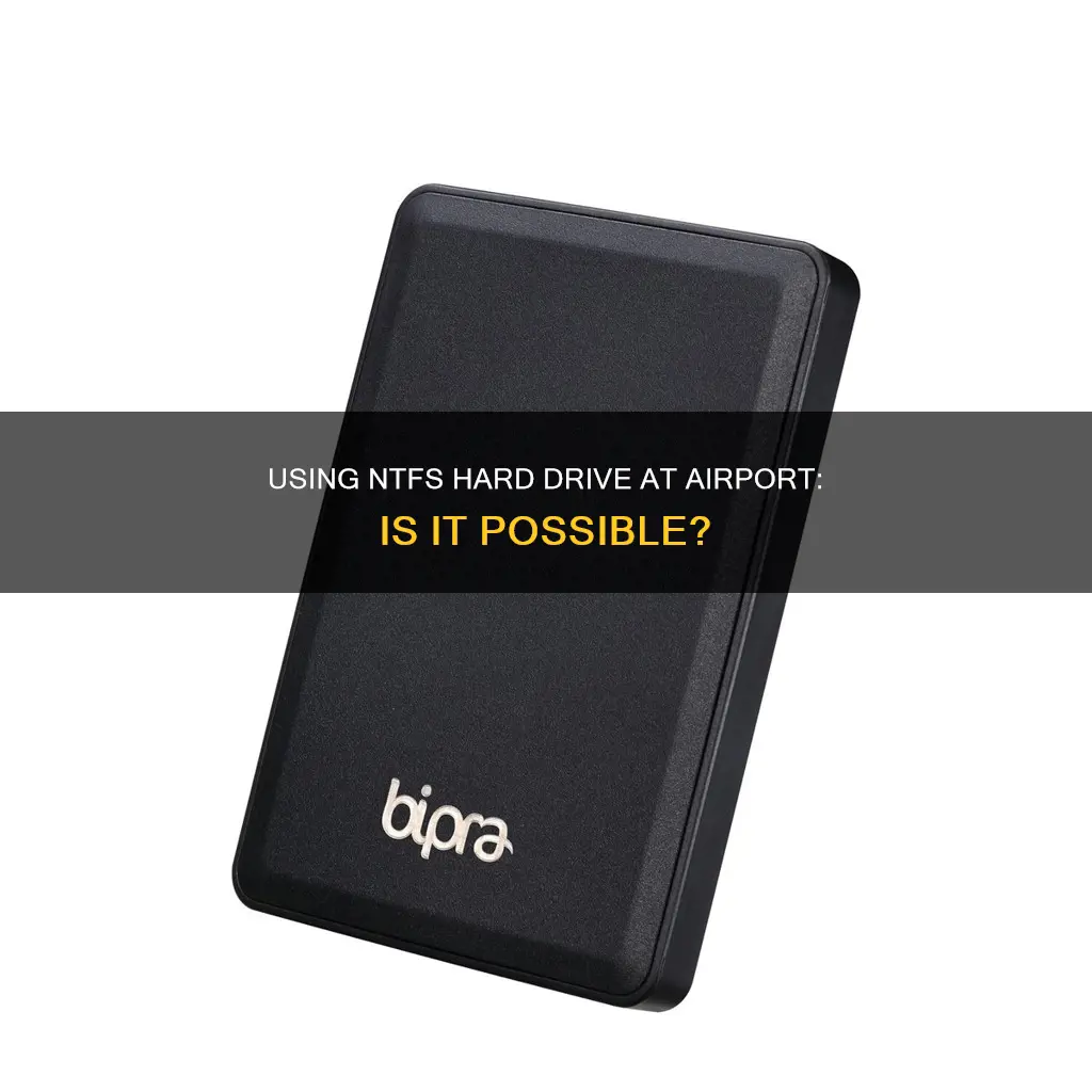can i use a ntfs harddrive on a airport