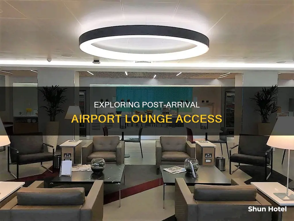 can i use airport lounge after arrival