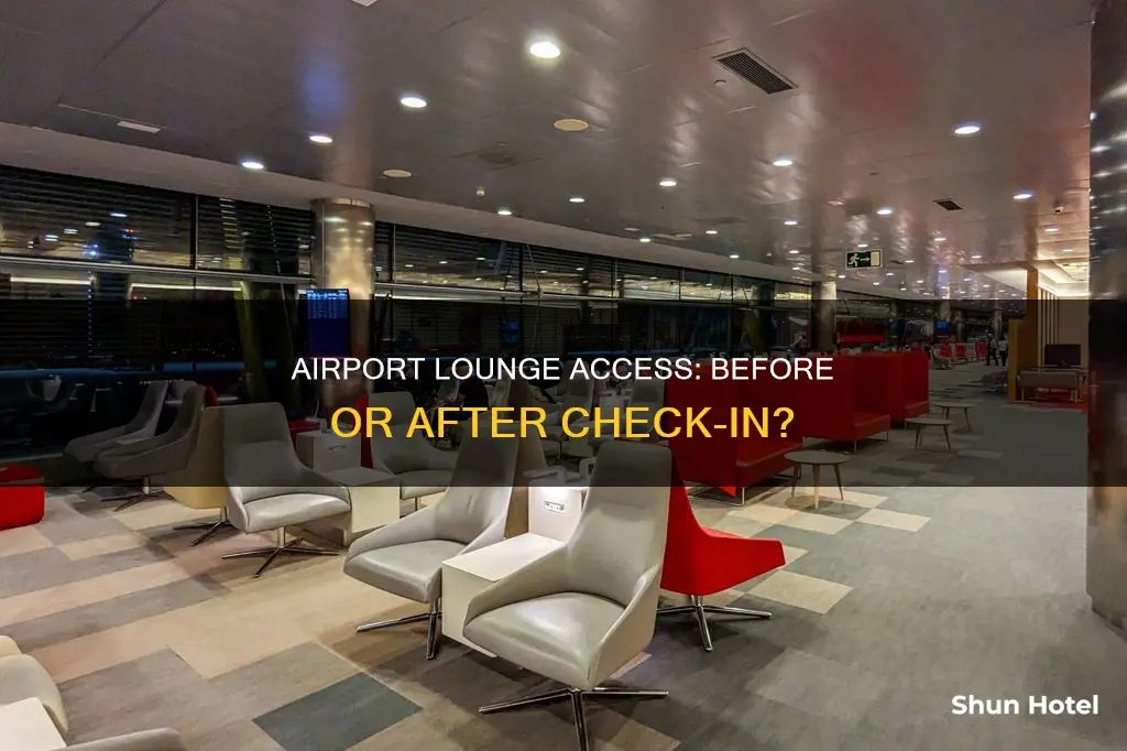 can i use airport lounge before check in