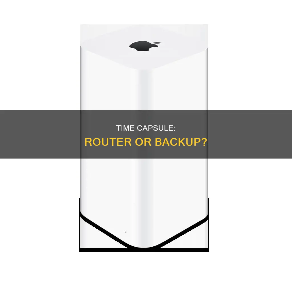 can i use airport time capsule as backup not router