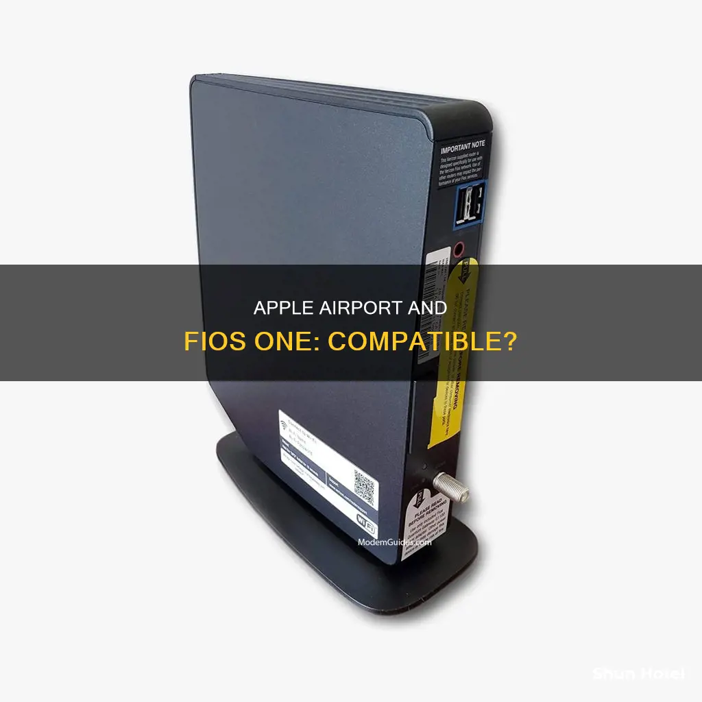 can i use apple airport with fios one