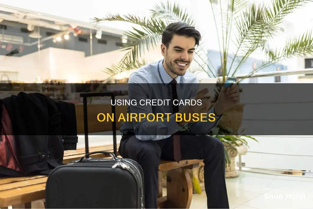 can i use credit card on bus 8 at airport