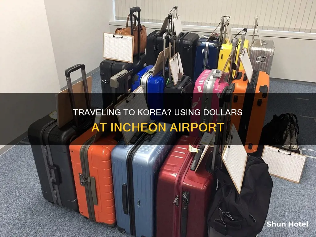 can i use dollars at incheon airport