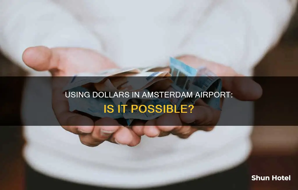 can i use dollars in amsterdam airport
